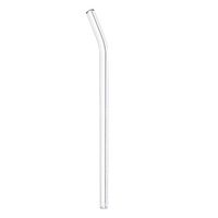 XEDUO Portable Reusable Glass Straws Smoothie Drinking Straws for Milkshakes Frozen Drinks Outdoor Travel (Bent)