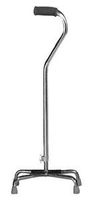 Maxhealth Quad Base Adjustable Aluminum Cane 7" L x 11" W Large, for Sloping (1 EACH, 1 EACH)