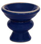 Medium Clay Hookah Bowl (Dark Blue)