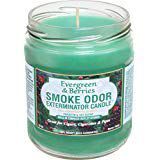 Smoke Odor Exterminator 13oz Jar Candles (Evergreen & Berries, 3)