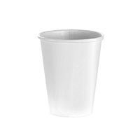 (50 Count) 8 oz White Paper Hot Cups, Disposable Coffee Cups by Tezzorio, Hot Drink Paper Cups for Latte, Cappuccino, Tea, Chocolate