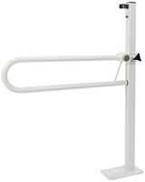 Homecraft Devon Floor-Mounted Folding Rail, Bathroom Aid for Elderly, Handicapped, Disabled users, Bathroom Grab Bar for Stability and Control, Safety Support Handrail for Lavatory and Bathroom