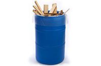 38 X 65" 6 Mil 55-60 Gallon Clear Drum Liners (50 Bags) - Laddawn 8730