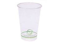 World Centric 100% Corn 9-Ounce Tall Clear Cold Cup (Case of 2,000cups)