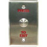 GeoVision 81-PB410-001 76 mm Push Button Switch with Red Word for Security Systems