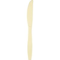 Club Pack of 600 Ivory Premium Heavy-Duty Plastic Party Knives