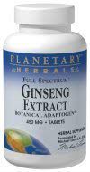 Full Spectrum Ginseng Extract 450mg Planetary Herbals 90 Tabs