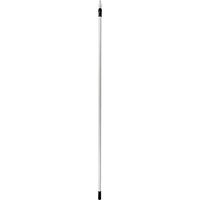 Remco 6269 16' White Fiberglass Telescoping Extension Handle, 80.50"-127", Black