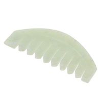 Natural Jade Gua Sha Acupoint Massage Comb Scalp Massager Relaxation Comb Fit for Women Men - 01