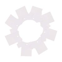 SUPVOX 100PCS Labels Tags Kraft Paper Clothes Shape Hanging Tags Cards Without Rope