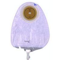 Coloplast Assura One-Piece Nonconvex Standard Wear Multi-Chamber Urostomy Pouch with Antireflux Valve, Anatomical Design, Cut-to-fit, 3/8" to 2-1/4" Stoma Opening, 10-3/4" L, 470mL, Transparent, Soft Fabric on Front and Back, Adhesive (Box of 10 Each)
