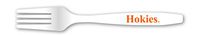NCAA Virginia Tech Hokies Disposable Plastic Forks, Pack of 20