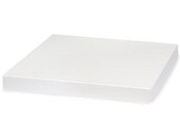 WHITE GLOSS 14x14" Box Lid100% Recycled Giftware Rigid LID (1 unit, 50 pack per unit.)