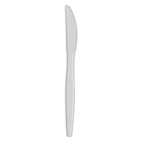 Dixie 6.56" Medium-Weight Polypropylene Plastic Knife by GP PRO (Georgia-Pacific), White, PKM21, (Case of 1,000)