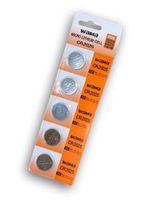 10 CR2025 Lithium Button Cell batteries, 5-Pcs Card X2