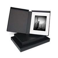 Print File Black Clamshell Portfolio Print Box 11.25x14.25x2", with Black Lining