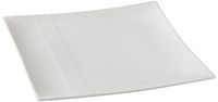 Yanco SH-108 8.25" Square Plate, Porcelain, Bone White (Pack of 36)