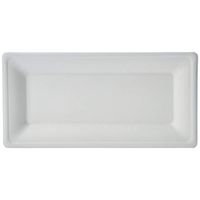 AmazonBasics Compostable Plate, 10 x 5 Inches, Pack of 125