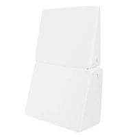 Estink- Wedge Pillow,White Bed Sofa Wedge Pillow for Reducing Neck and Back Pain Soft Sponge Inner Breathable Cover 23.6 15.7 6.9in