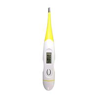 LIEJIE Digital Thermometer, Clinical Professional Body Thermometer Oral Armpit Rectal Thermometer for Baby Children and Adult Fever Thermometer Accurate and Fast Readings Fever Indicator (Yellow)