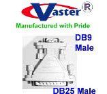 NULL MODEM ADAPTER, DB9 Male to DB25 Male NULL Modem Adapter