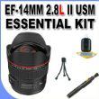 Canon EF 14mm f/2.8L II USM Ultra-Wide Angle Lens (2045B002) for Canon Digital SLR Cameras and More!
