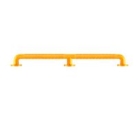 KMCMYBANG Toilet Rail Grab Rail, Steel Safety Support Rail, Home Assist Handle for Bathtub, Shower, Steps, Indoor Use, Easy Grip, Chrome Finish Toilet Safety Rails (Color : Yellow, Size : 140cm)