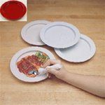 Inner lip plate, plastic, sandstone, 9", 12ea