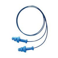 Howard Leight by Honeywell Multiple Use SmartFit® 3-Flange TPE (Thermoplastic Elastomer) Molded Corded Earplugs With Detachable Poly Cord (100 Packs)