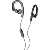 Skullcandy Chops Flex Sweat-Resistant Sport Earbud with in-Line Microphone and Remote, Comfortable and Secure Flexible Ear Hanger, Black