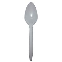 E175002 Empress Medium Weight Teaspoon Polypro White, Dense Pack 1000 / cs