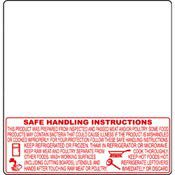 Torrey Scale Label TR-8040, Safe Handling, UPC, 58 mm x 60 mm (2.283" x 2.362"), 1000 Labels/Roll, 12 Rolls/Case. Fits Many Printers & Torrey Scale. Made in USA