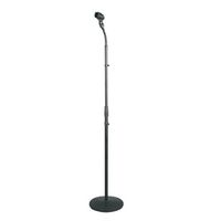 Pyle Universal Microphone Stand - M-6 Mic Holder USA Standard Adapter and Height Adjustable from 31.5" to 60" Inch High w/   Pivotable Gooseneck Mount - Heavy Duty Clutch Tension Knob PMKS32