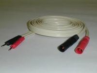 Dual Sheathed Banana to Dual Pins Lead Wire for RICHMAR Electrotherapy Units