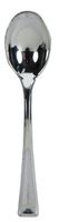 Creative Converting 24 Count Plastic Spoons, Mini, Metallic Silver - 051924
