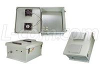 L-Com NB181608-10FS 18x16x8 120 VAC Weatherproof Enclosure w/ Fan Controller
