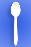 Wow Plastics Inc. Light Weight 5" Spoon - White Pp - 2/500 (1,000/Case)