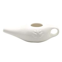 Sundlight Ceramic Neti Pot Ergonomic Design and Hand-Made Comfortable Spout
