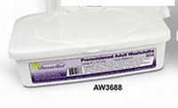 Washcloth Wet Adult Disp - Item Number AW3688 - 50 Each / Pack -