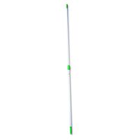 Unger EZ250 Opti-Loc Aluminum Extension Pole, 8ft, Two Sections, Green/Silver