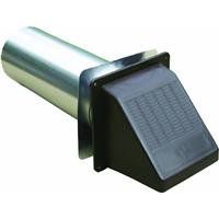 Builders Best 110410 4 Brown Plastic Wide Mouth Hood