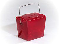 Favor Boxes: 12 Frosted Burgundy Chinese/Asian Take Out Boxes - Wedding Favor - Shower - Gifts