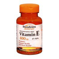 Sundown Naturals Sundown Naturals Vitamin E, 100 caps 400 IU(Pack of 2)