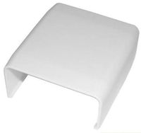 Wire Trak Raceway In a Roll and Accessories, WHITE (500 Series 1" x 1/2", Splice/Joint Cover)