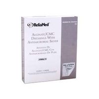 4" x 4 3/4" ReliaMed® Alginate / CMC Dressings with Antimicrobial Silver - Box of 10