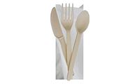 Wrapped Plant Start Cutlery Kit with Napkin (Set of 250)