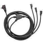 Power All - Extension Cord with Circuit Breaker - 3 Outlets - 125V | 7 ft. Lead + 6 ft. Extensions | 14 Gauge - Moisture Resistant, Flexible, and Durable for Outdoor / Indoor Use