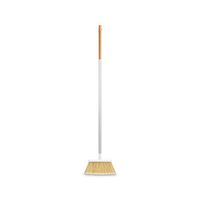 Full Circle Service Bamboo Broom, white