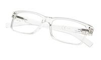 Reading Glasses with Spring Hinge for Men - Ladies Classic Readers Transparent Frame +1.75