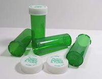 Pill Bottles Green Prescription Medicine Vials w/Child Resistant Caps Multiple Size and Quantities (16 Dram/260 Units)
